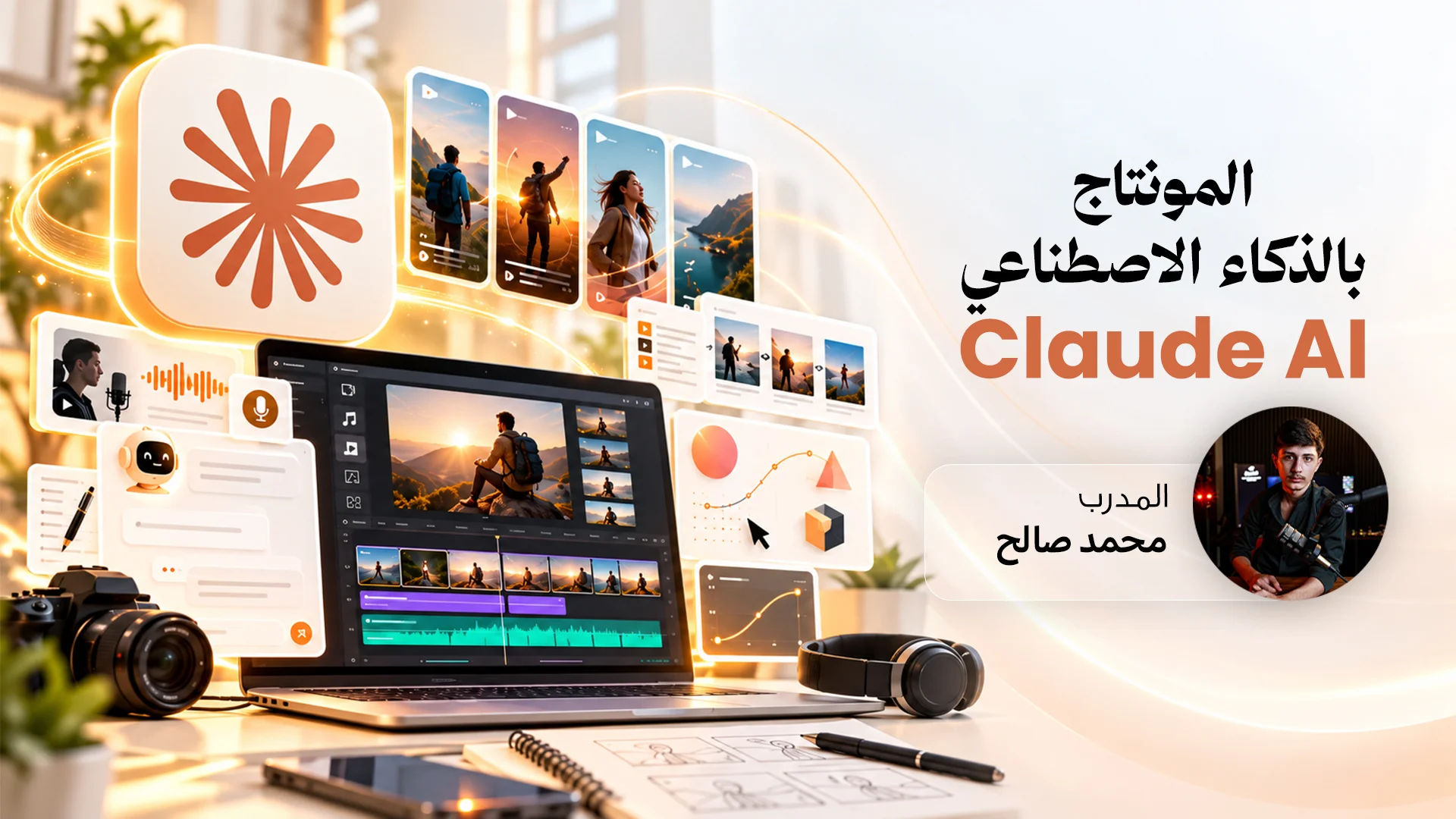 مونتاج الريلز والموشن جرافيك باستخدام Claude AI
